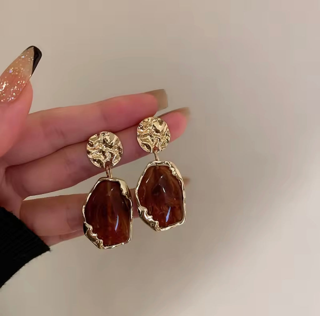 Amber Earrings