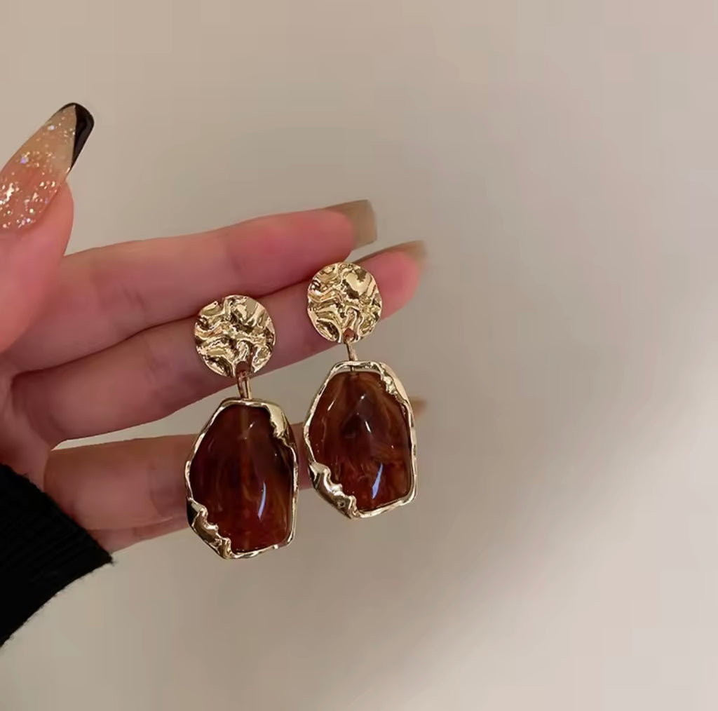 Amber Earrings