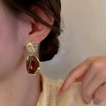 Amber Earrings